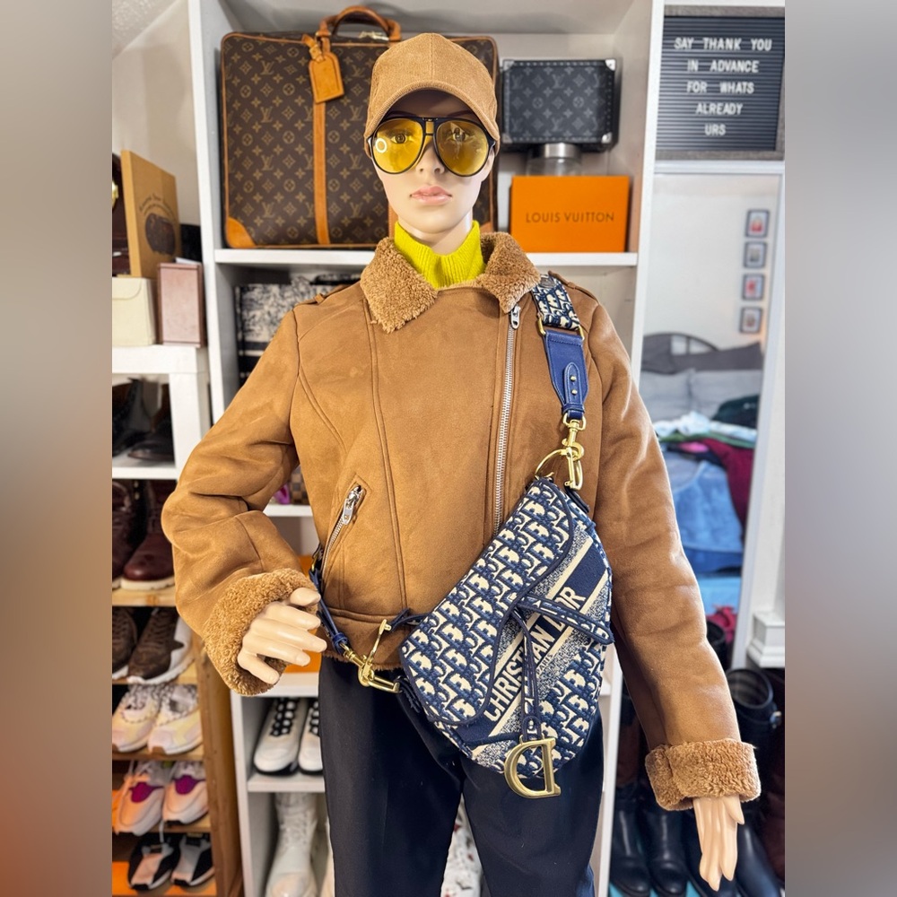 Brown Faux Leather Jacket